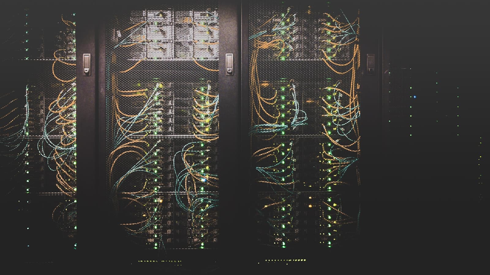 Rows of servers in a modern data center, suggesting cloud-native microservices.