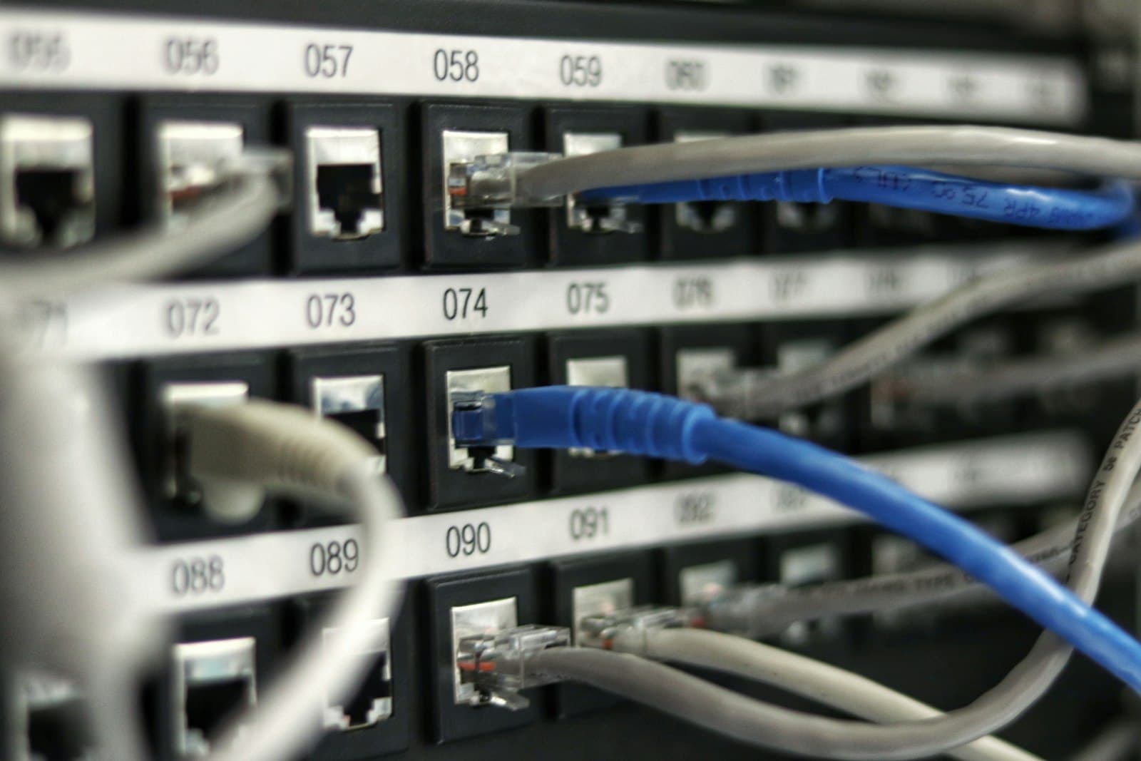 Server racks in a data center, representing high-throughput event streaming.